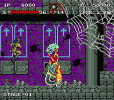 image du jeu video akumajou dracula castlevania haunted castle sur arcade