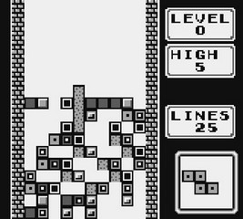 une photo d'écran de Tetris