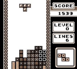 une photo d'écran de Tetris