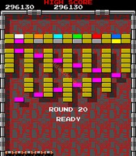 une photo d'Ã©cran de Arkanoid sur Arcade