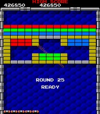 une photo d'Ã©cran de Arkanoid sur Arcade