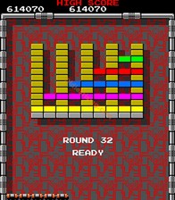 une photo d'Ã©cran de Arkanoid sur Arcade