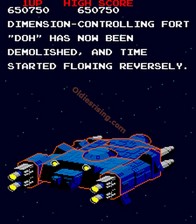 une photo d'Ã©cran de Arkanoid sur Arcade