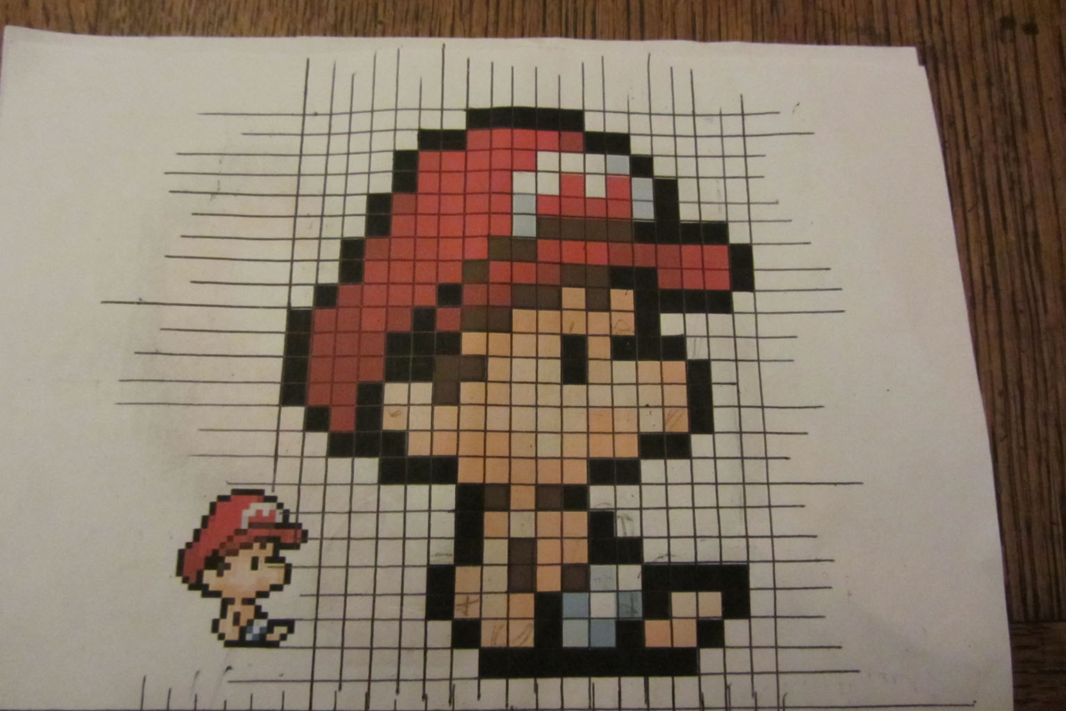 Quadrillage Feuille Pixel Art A Imprimer Pixel Art : Réalisation d'une mosaïque Yoshi